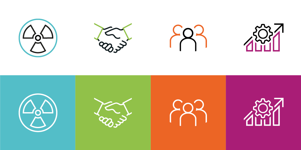 The full set of icons in brand colours.