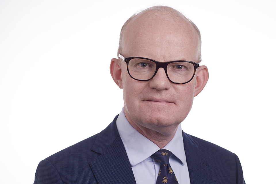 Max Hill QC, Director of Public Prosecutions, looks directly into the camera. The shot shows his head and shoulders against a plain white background.